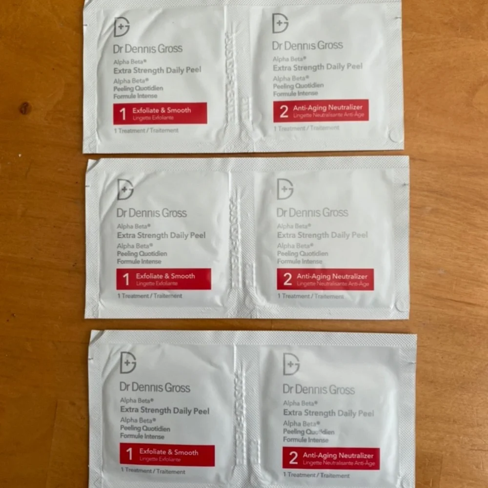3 X DR DENNIS GROSS ALPHA BETA EXTRA STRENGTH Daily Peel Pads Anti-Aging NEW